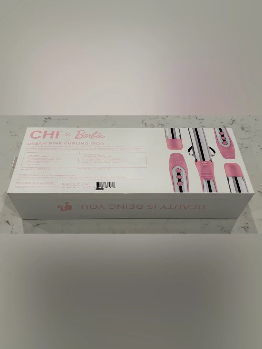 CHI x Barbie Dream Pink Curling Iron, 1 1/4”, 1.25”, Titanium, New Open Box